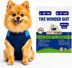 Surgi Snuggly Dog Surgery Recovery Suit - Dog Onesie for Post Surgery Recovery, Female Spay & Male Neuter - Surgical Suit for Dogs, E-Collar Cone Alternative, Double Blue - Large Long - 21" - 24" (EC) - Image 10
