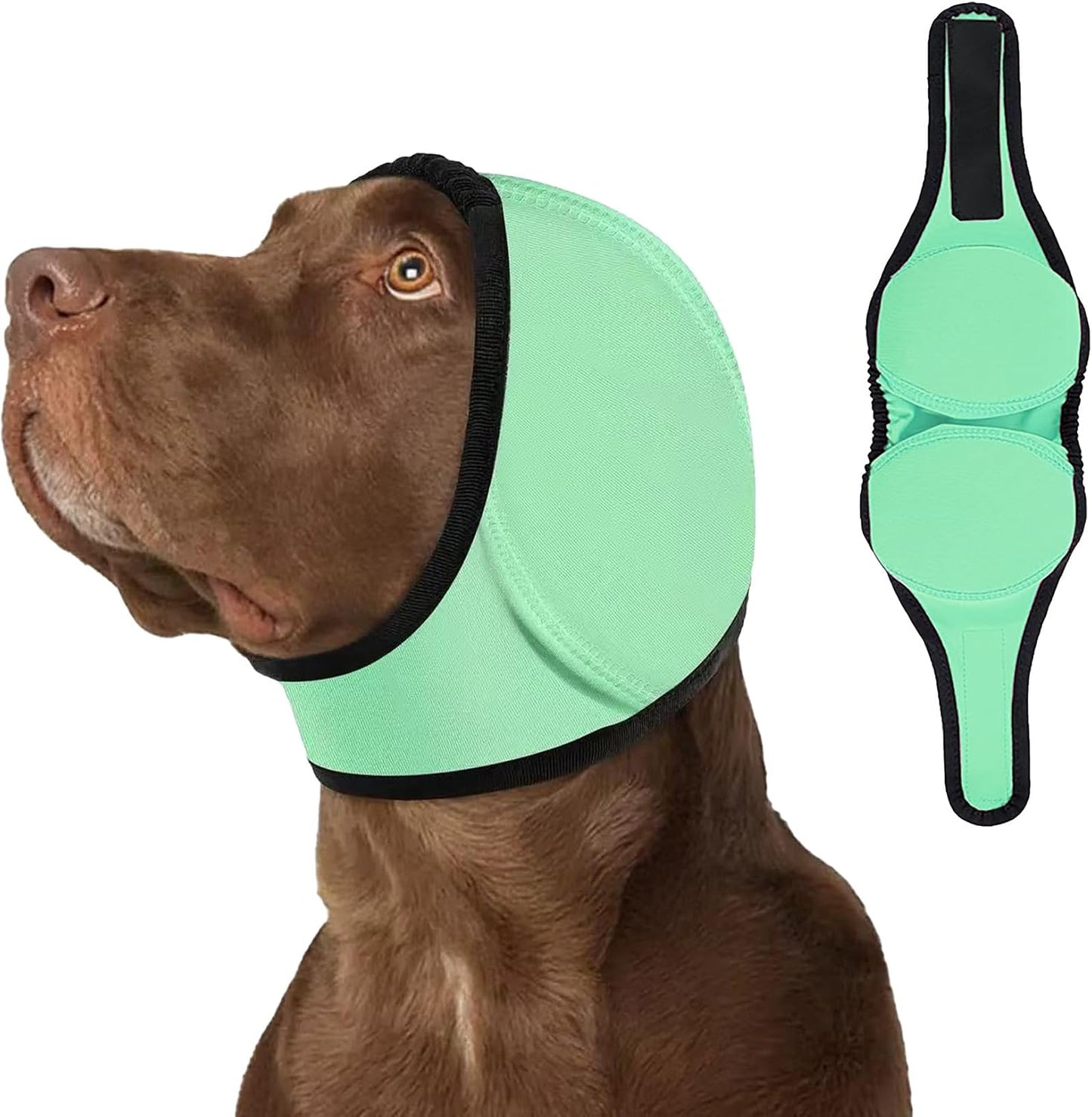 SJTYDX calming collar style ear wrap for dogs during thunderstorms
