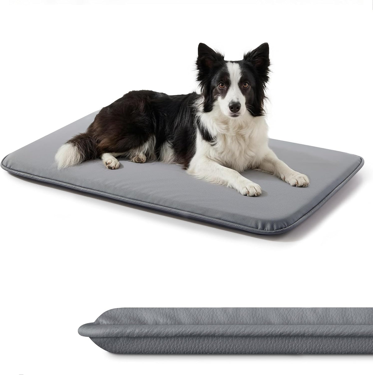 Waterproof Dog Crate Pad Medium Sized Dog, Dual-Sided Outdoor Dog Bed for Crate Washable, Cooling Dog Sleeping Foam Mat, Wipeable, 35x22, Grey - Image 12