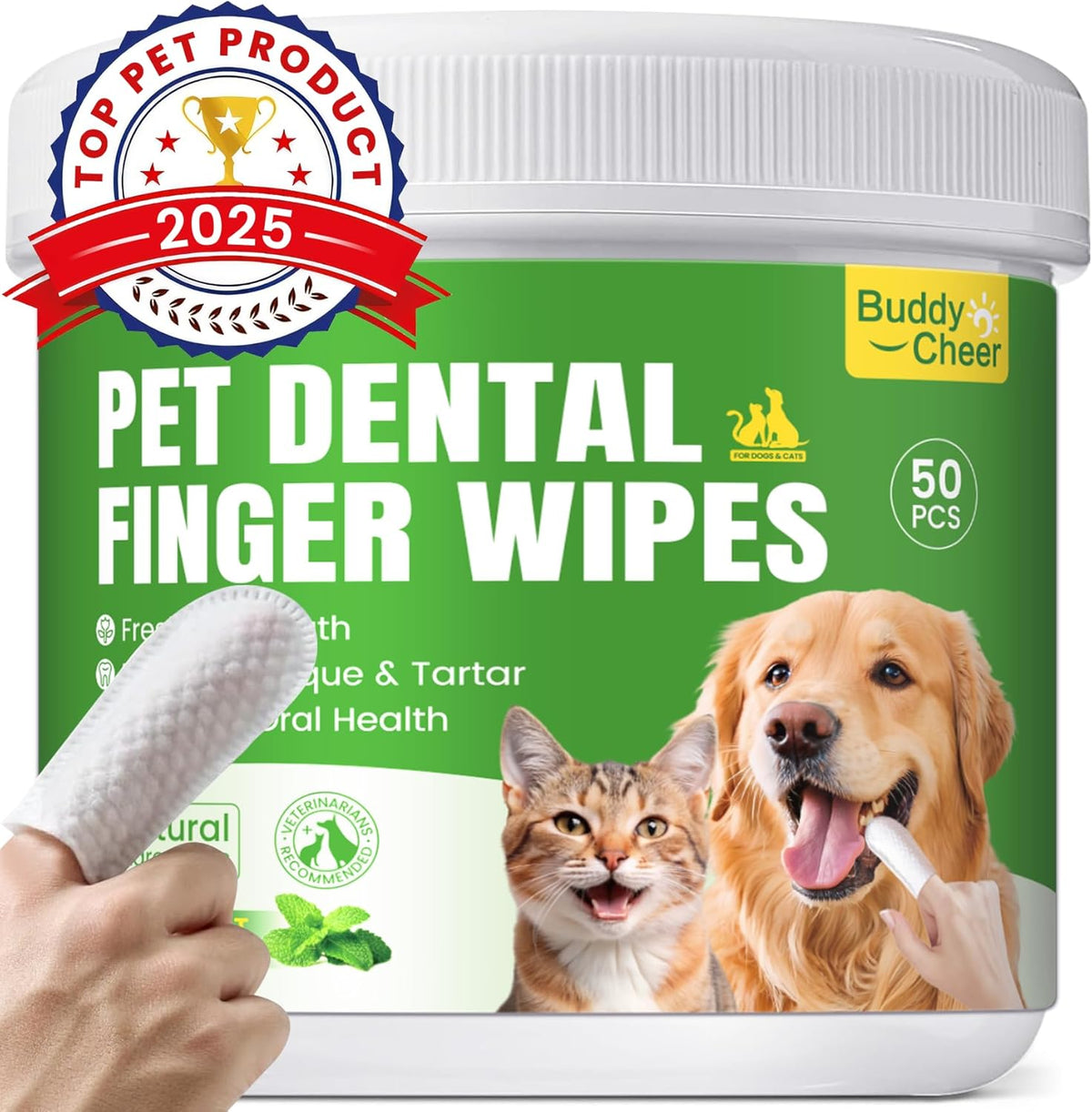 Dog Eye Wipes, Tear Stain Remover for All Dogs & Cats - Hypoallergenic & Deodorizing Eye Wipes for Dogs, Pet Eye Cleaner Wipes with Enzymes for Discharge, Crust, Mucus & Debris, Coconut (100 Ct) - Image 11