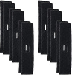 PUREBURG activated carbon filter twelve pack front view showing charcoal media