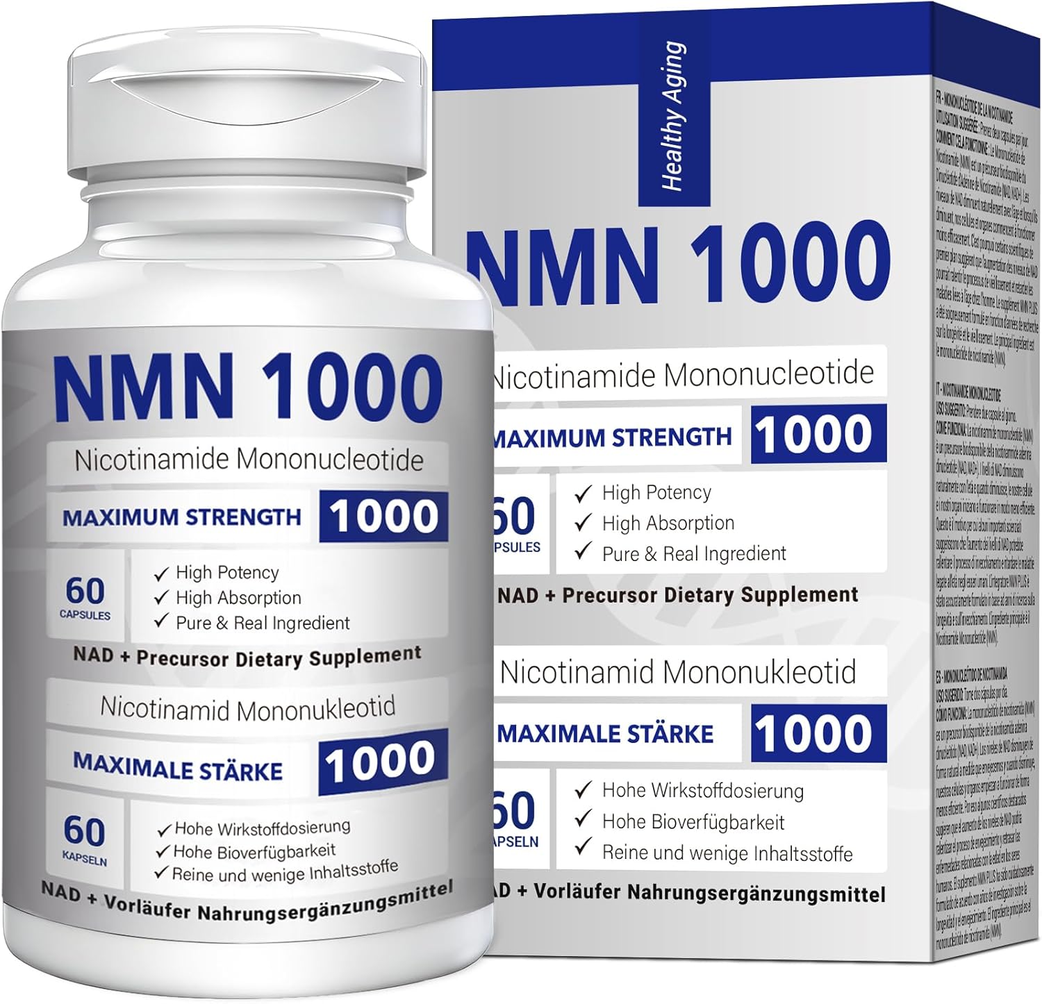 Cfuking Nmn 1000mg Maximum Strength bottle front view