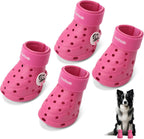 Wooftrak breathable dog shoes pink front view