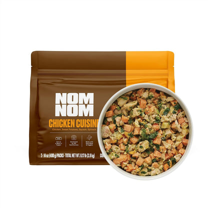 Nom Nom Freshly-Made Frozen Variety Pack Dog Food - Vet-Formulated Fresh Meals with Real Beef, Chicken, Turkey & Pork - Gently Cooked, Complete & Balanced Nutrition - 14oz Pouches, Pack of 7 - Image 11