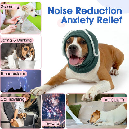Morvigive extra large dog ear snood for fireworks noise reduction