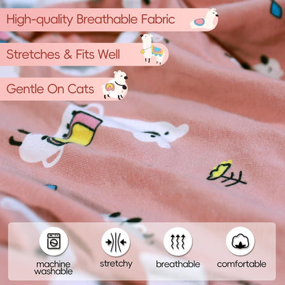 Purrpurrpets cat sterilization clothes secure adjustable drawstring detail view
