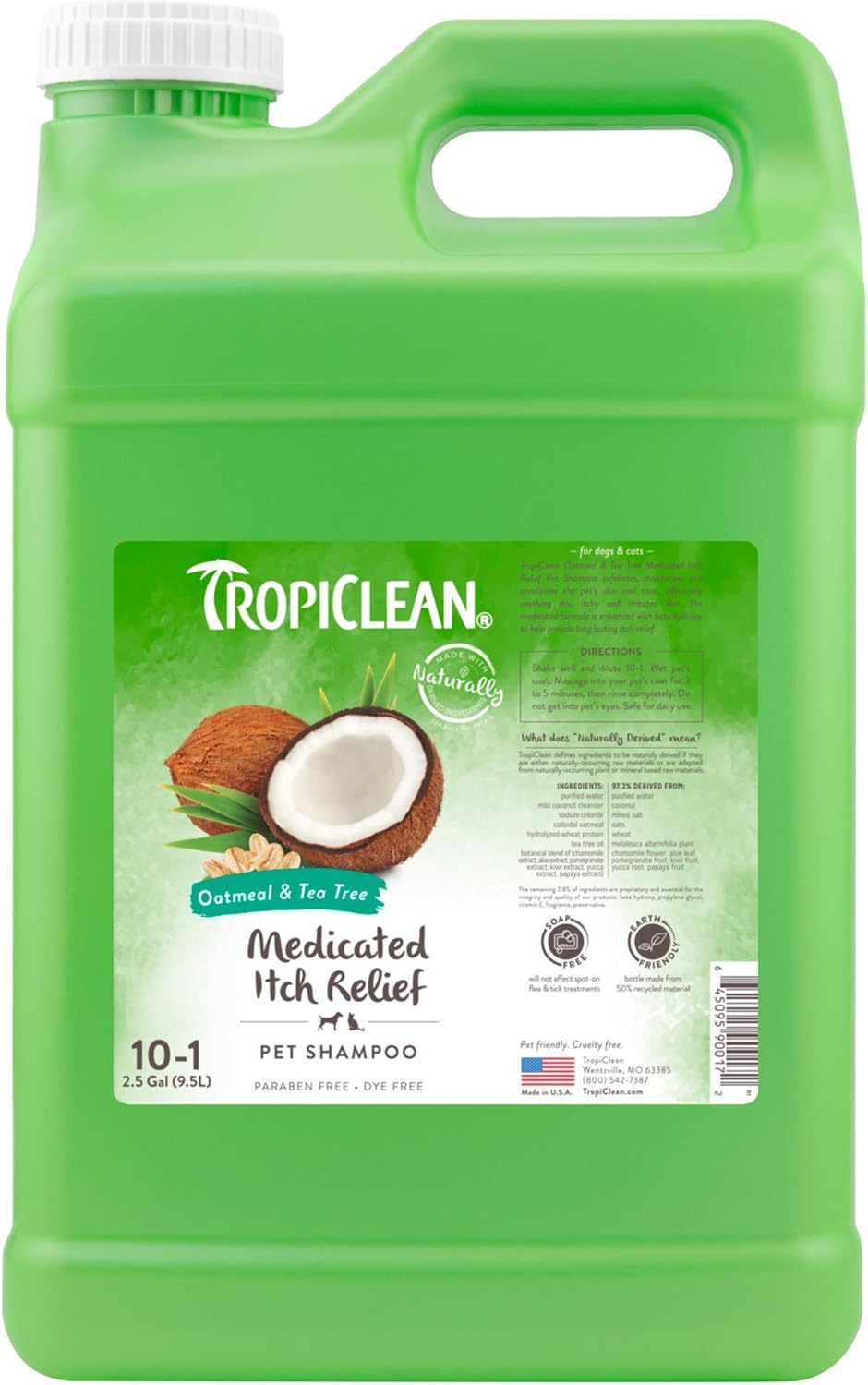 TropiClean 2-in-1 Dog Shampoo and Conditioner, Professional Dog Shampoo, Moisturizing Detangler, Puppy Safe, Made in USA, Papaya Scent, 1 Gallon - Image 12