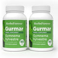 Herbsforever Gurmar Gymnema Sylvestre 90 vegan capsules pack of two front view