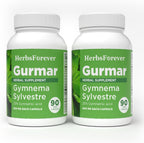 Herbsforever Gurmar Gymnema Sylvestre 90 vegan capsules pack of two front view