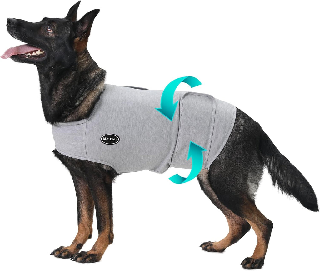Meifsou Dog Anxiety Vest, Skin-Friendly Thunder Jacket for Dogs, Dog Calming Shirt for Thunder, Fireworks, Vet Visits and Separation - Keep Pet Calm Without Medicine & Training, Anti Anxiety for Dogs - Image 10