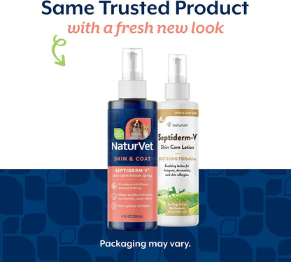 NaturVet pet allergy itch relief lotion bottle for dogs and cats