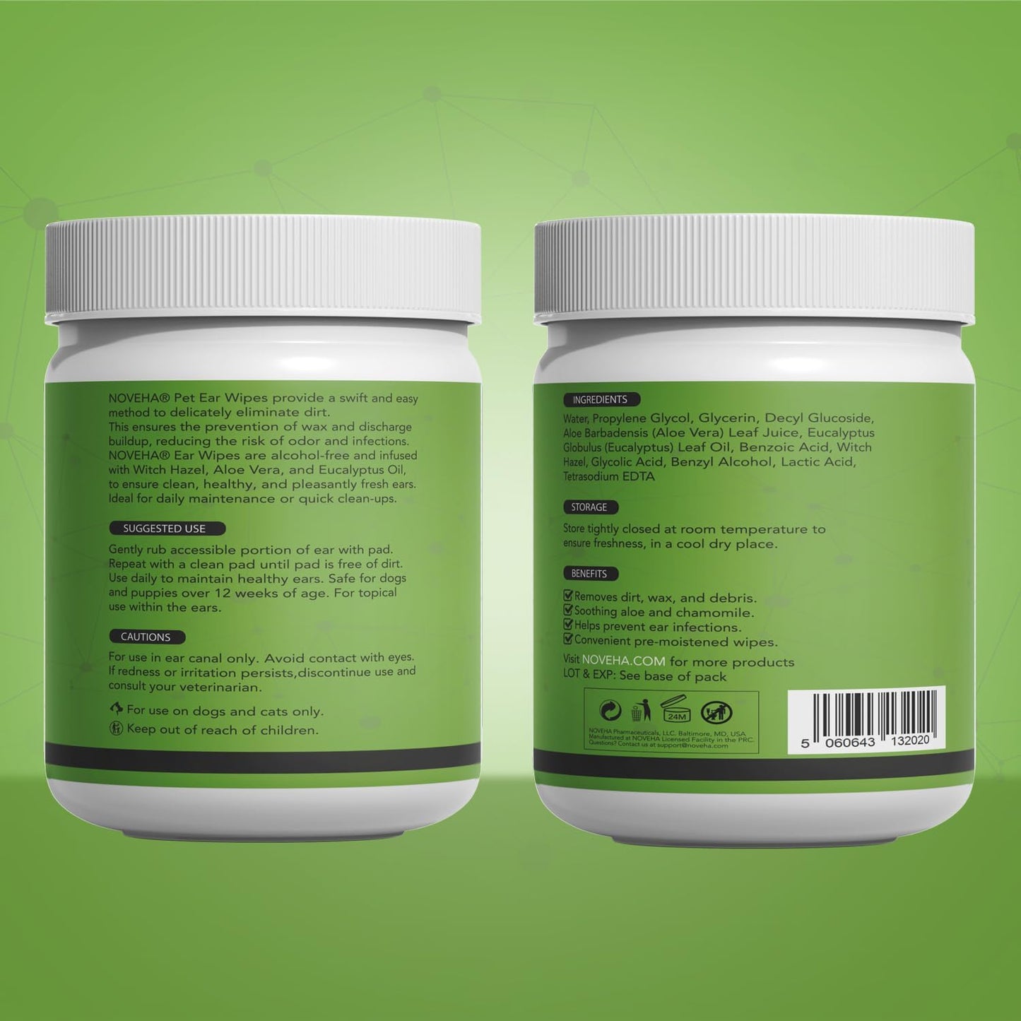 Noveha daily otic cleanser for cats and dogs