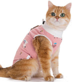 Female cat relaxing while wearing the comfortable kitten onesie
