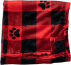 Pet Dog Cat Blanket Ultra Soft Cozy Fleece Paw Print Design Machine Washable Durable for Crates Beds Sofas Travel (Purple Paw Symphony, Large) - Image 13