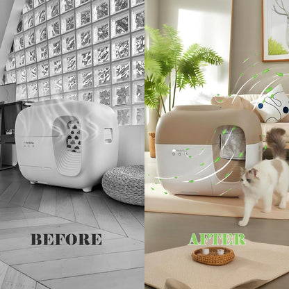 Weiguzc automatic cat litter box fragrance refills in crisp green grapefruit aroma
