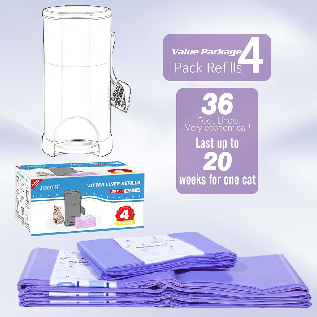 Heavy duty lavender scented plastic refill bags by RUZAKO demonstrating material thickness and durability