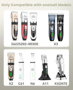 Oneisall pet trimmer charging cord close up detailing the specific power connector tip