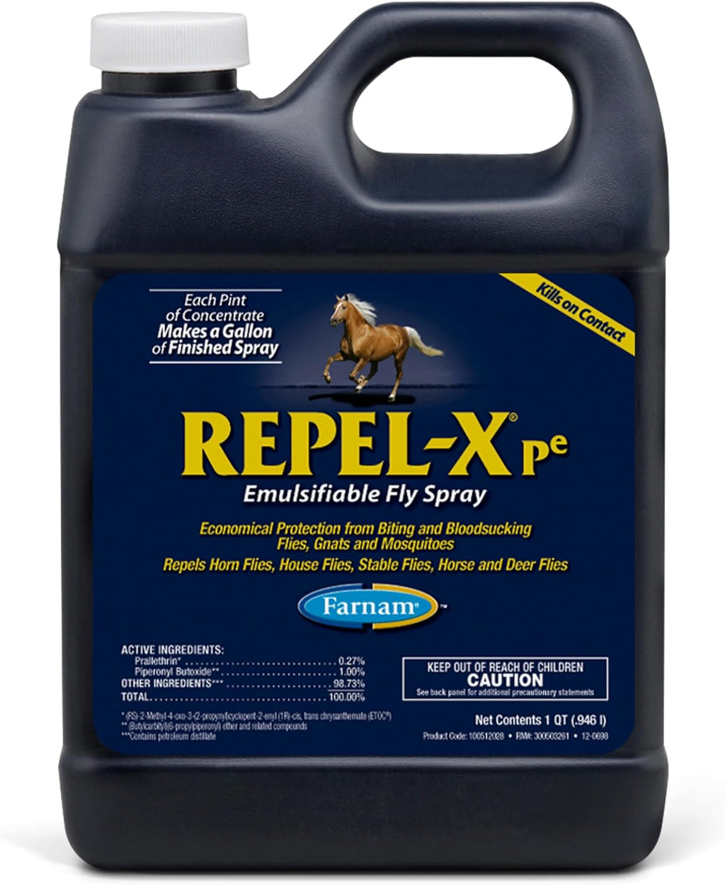 Farnam Repel-X Pe Fly Spray Concentrate front view packaging