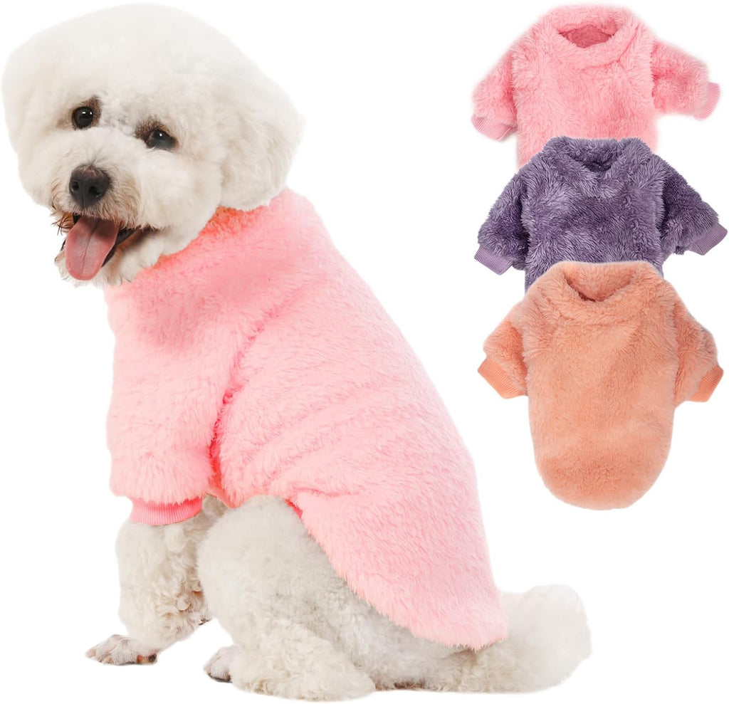 Kyaringtso small dog sweater three pack front view soft winter apparel