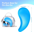 Maeelou puppy hair brush showcasing the ergonomic fish shaped handle.