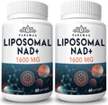 Fabamax Liposomal NAD Supplement 1600mg front bottle view highlighting anti aging benefits
