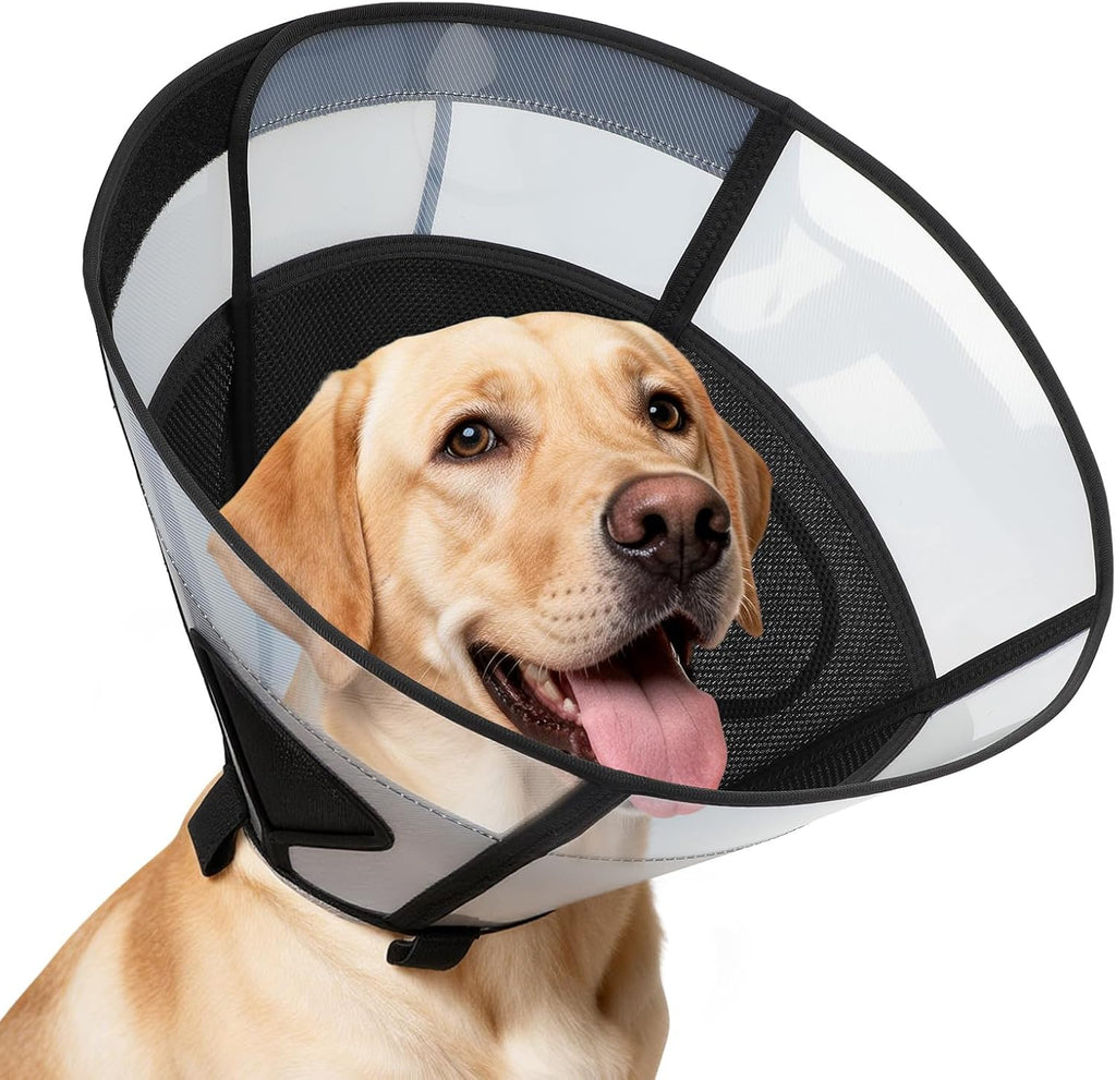 Reomore soft dog cone collar for large dogs front view