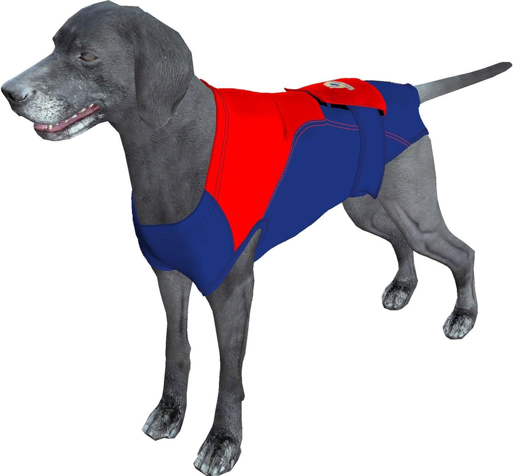 Surgi Snuggly Dog Surgery Recovery Suit - Dog Onesie for Post Surgery Recovery, Female Spay & Male Neuter - Surgical Suit for Dogs, E-Collar Cone Alternative, Double Blue - Large Long - 21" - 24" (EC) - Image 9