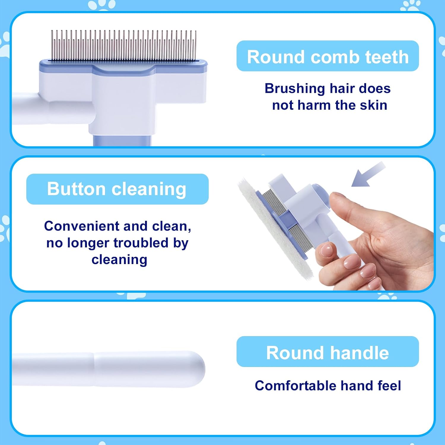 Authentic xoermioy three piece pet deshedding kit packaging view