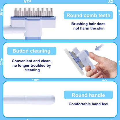 Authentic xoermioy three piece pet deshedding kit packaging view