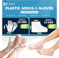 TEAWOO disposable hand and foot mask set front view packaging