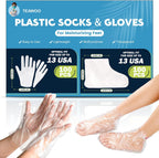 TEAWOO disposable hand and foot mask set front view packaging