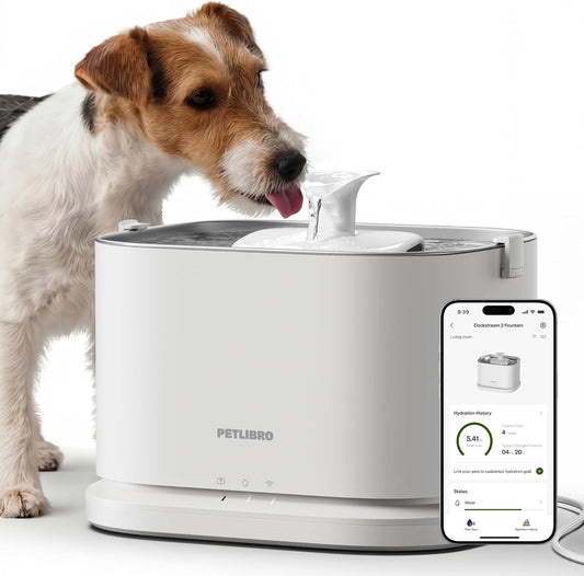 Petlibro Dockstream 2 smart dog water fountain front view
