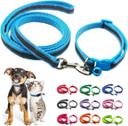 Orange Cat Collar and Leash Set, Reflective Puppy Collar and Leash Adjustable Quick Release Dog Collars for Small Dogs with Bell for Tiny Little XXS XS Extra Small Breed Pets Kittens Girls Boys - Image 10