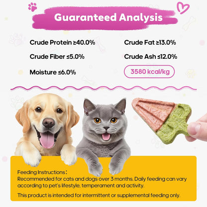 Whiskopia pet treats showing watermelon shape and stick handle