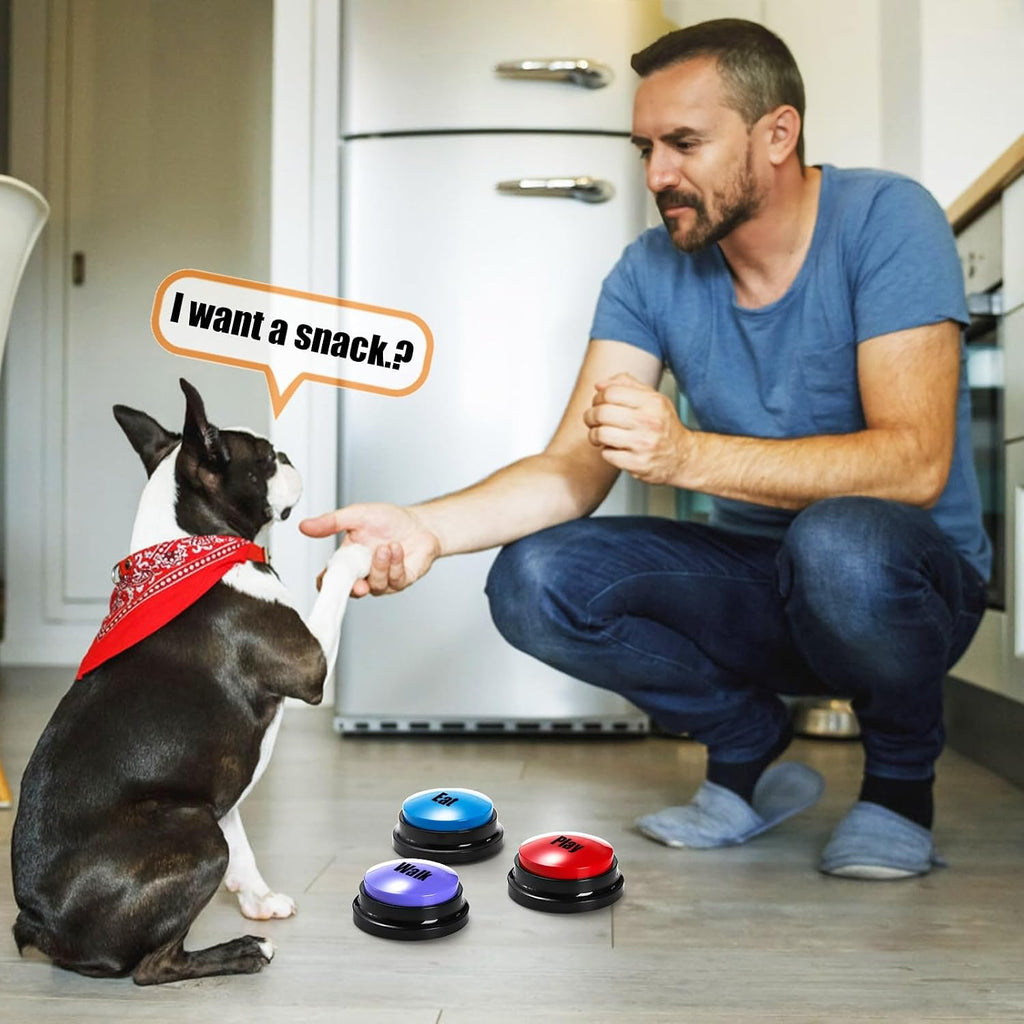 Youeon 6 Pack Voice Recording Button, 6 Colors Dog Buttons for Communication Pet Training Buzzer, 30 Seconds Record & Playback, Funny Record Buttons for Pet, Classroom, Office, Home - Image 9