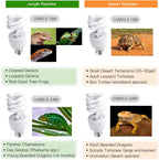 Desert reptile basking light installed in fixture