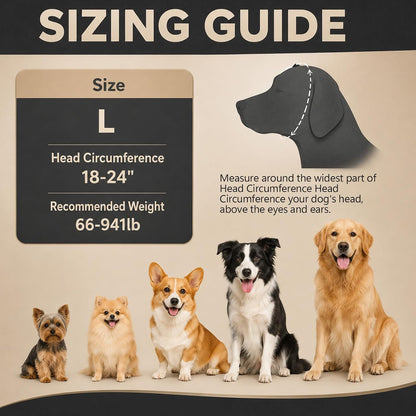 Adjustable hooded hearing protection wrap for large dogs