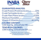 INABA Churu Bites grain-free cat treats feeding guide view
