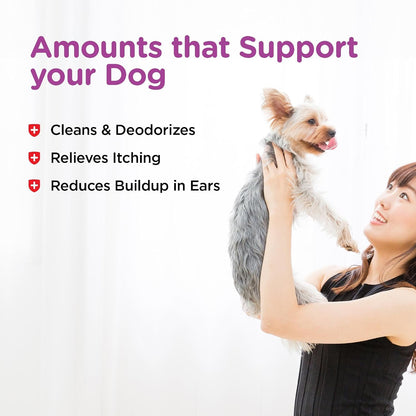 Close up of Nutri-Vet ear cleanser liquid application nozzle