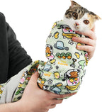 35.5" Extra Large Cat Grooming Wrap - Anti-Escape Cat Wrap for Cutting Nails, Brushing & Medication - Soft, Comfortable, Reusable, Self-Adhering, Holds Cats Up to 22lbs (Elephant Cat) - Image 10