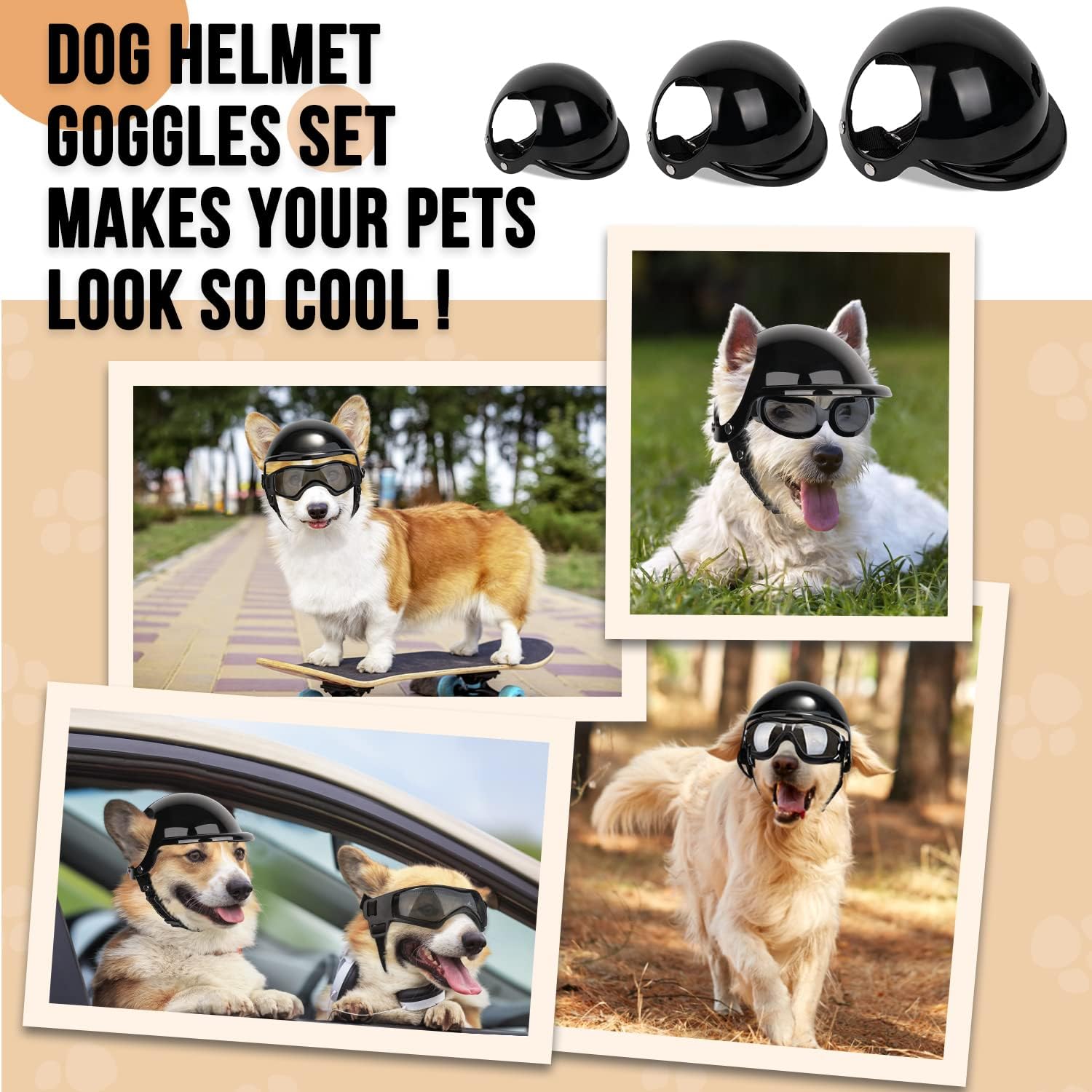 Inside view of SlowTon dog helmet with foam padding