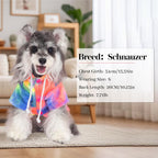 BAOBICUTE rainbow pet apparel back view stylish small dog clothing