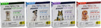 Fragrance free large dog topical pest repellent packaging back information