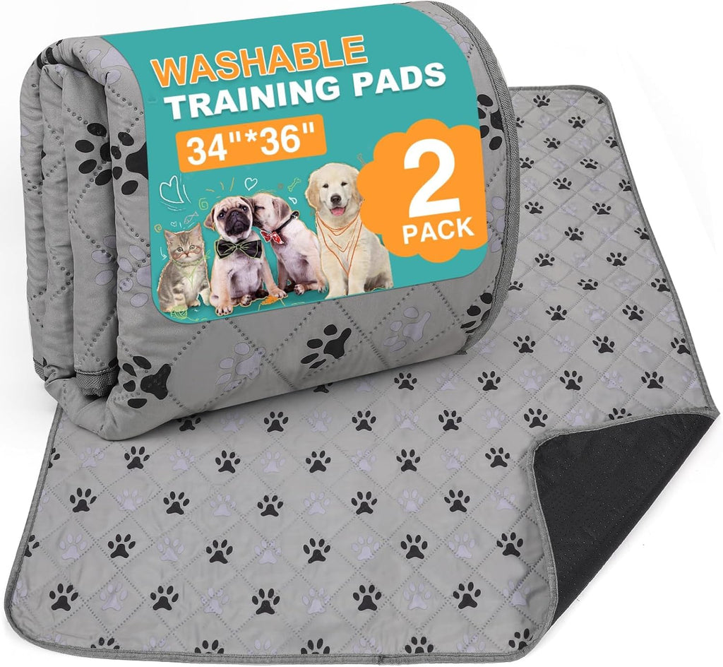 FURWEY 2 Pack Extra Large 72"X72" Washable Pee Pads for Dogs Super Absorbent Dog Training Pads Non-Slip Waterproof Pet Training Pads Mats Whelping Pads for Dogs Cats Puppy - Image 12