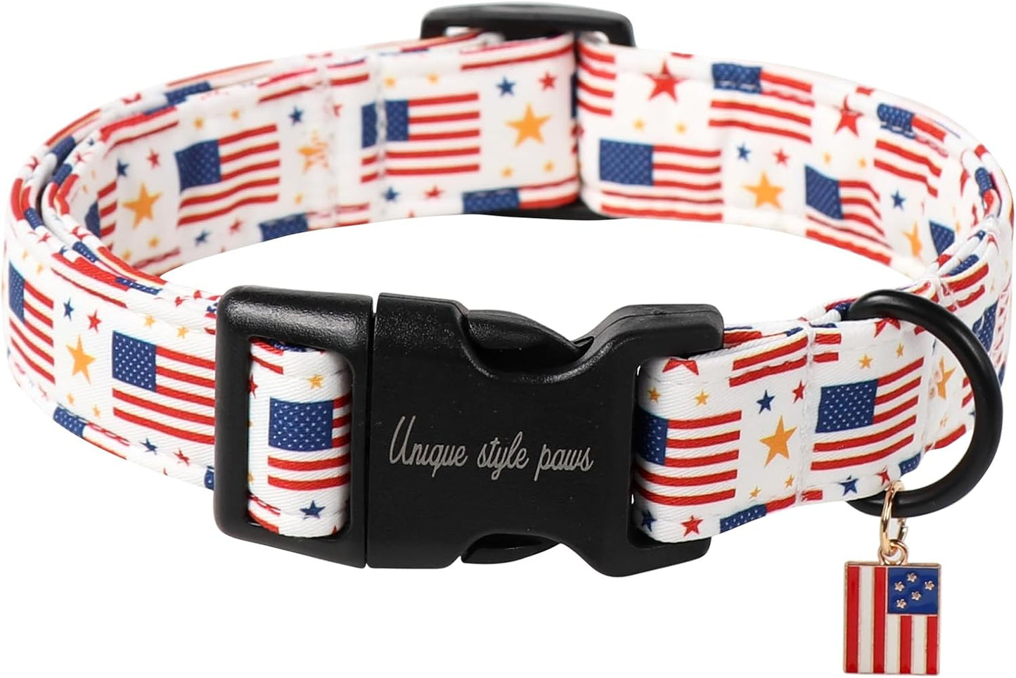 Unique Style Paws Dog Collar With Metal Buckle - Red Rose Flower Gift for Small, Medium, Large Boys Girls Dogs - Durable and Cute - Image 10