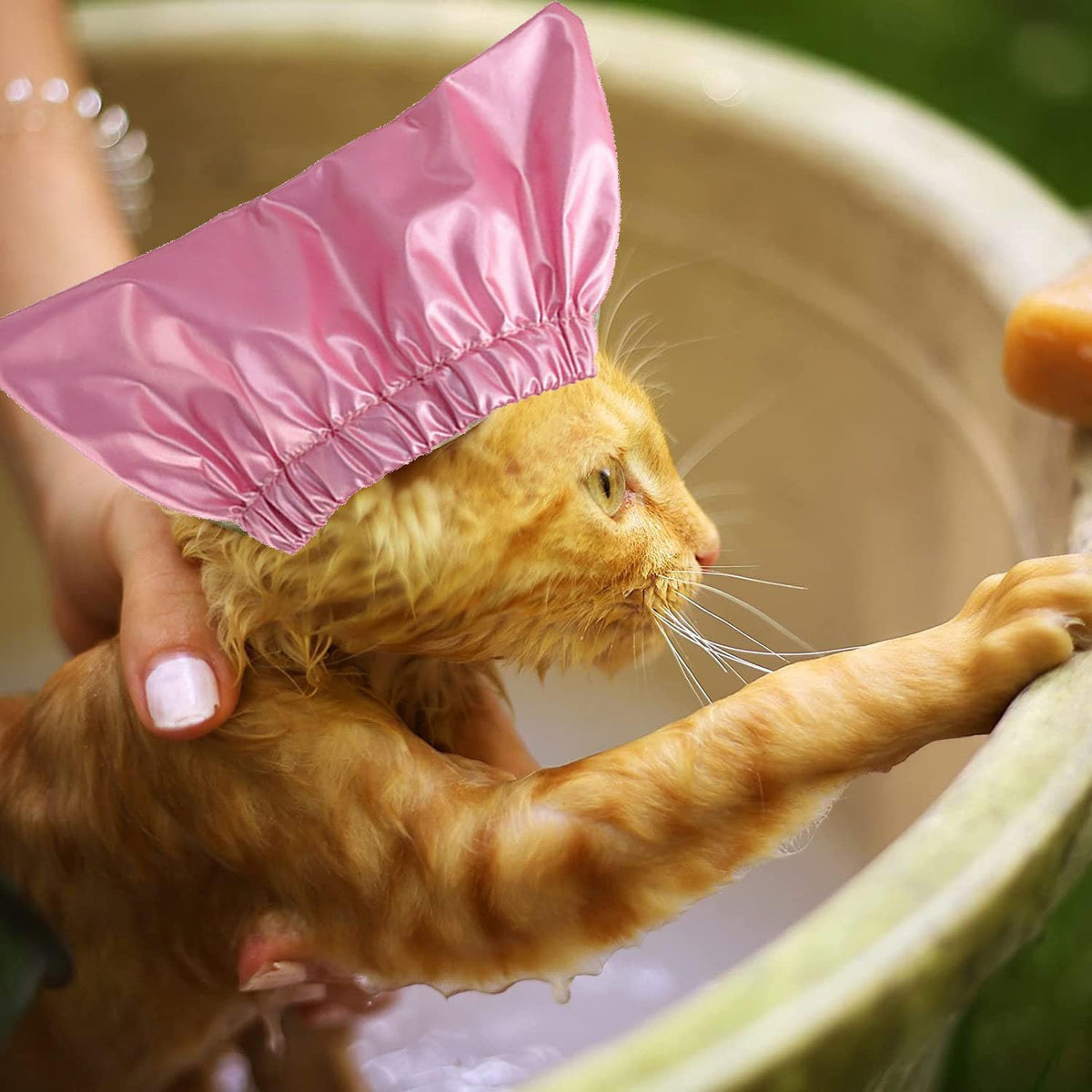 Size guide visualization for Sezdeki pet bathing headgear
