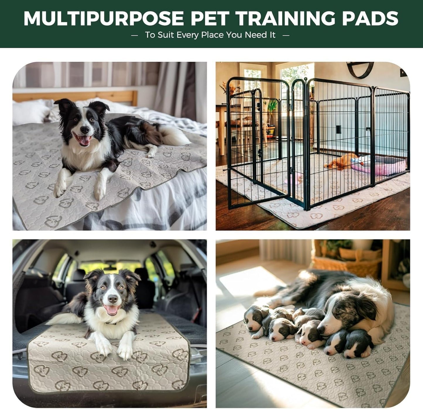 Non-slip bottom texture of FXW reusable dog pee pad