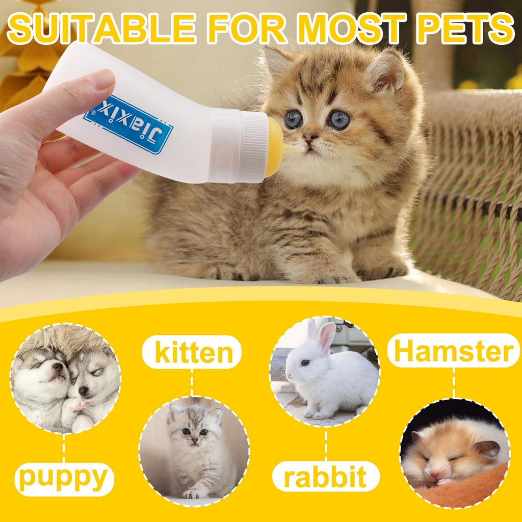 Close up of the measuring lines on the small silicone animal nursing bottle