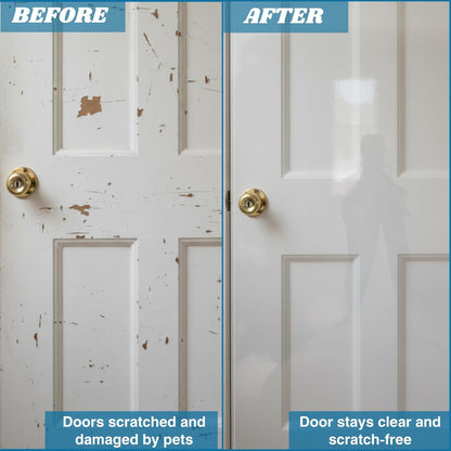 Clawguard scratch protector applied to home wall surface