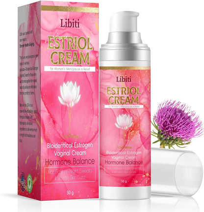 Yviso Estrogen Cream 50ML front view for menopause relief.